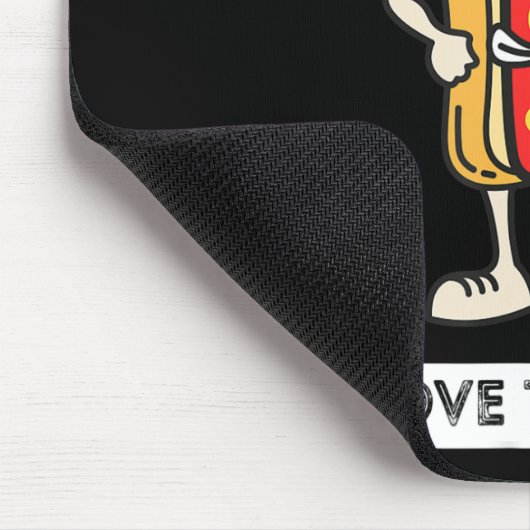 Hot Diggity Dog 4. Juli Patriotische GRILLEN Picni Mousepad (Ecke)