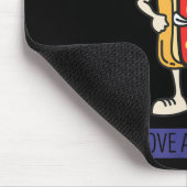 Hot Diggity Dog 4. Juli Patriotische GRILLEN Picni Mousepad (Ecke)