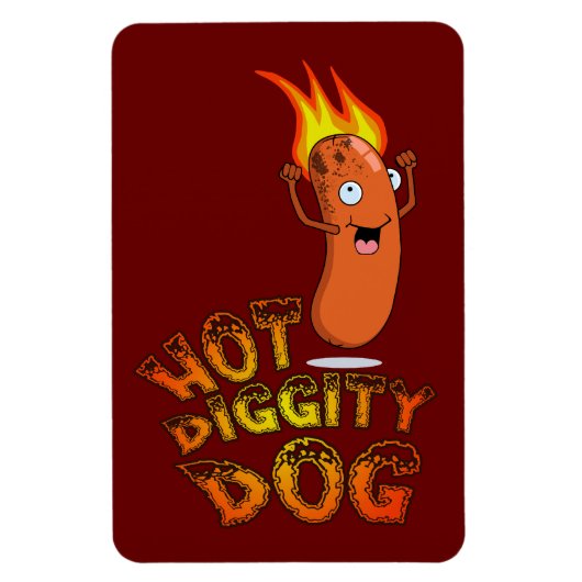 Hot Diggity Hund Premium Flexi Magnet (Vertikal)