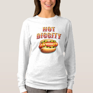Hot Diggity   Retro Hot Dog T-Shirt