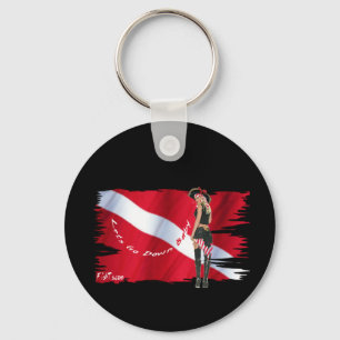 Hot Dive Babes in Bikini Schlüsselanhänger