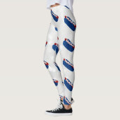 Hot Dog 4. Juli Glitzer Leggings (Links)