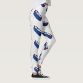 Hot Dog 4. Juli Glitzer Leggings (Rechts)