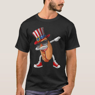 Hot Dog 4. Juli Merica USA T-Shirt