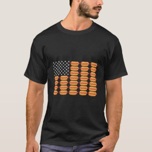 Hot Dog American Flag 4. Juli Patriotic Summer Bb T-Shirt