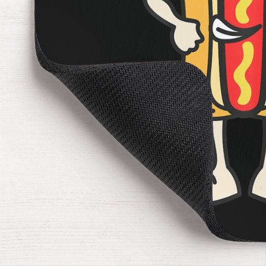 Hot Dog American Flag 4. Juli Patriotische GRILLEN Mousepad (Ecke)