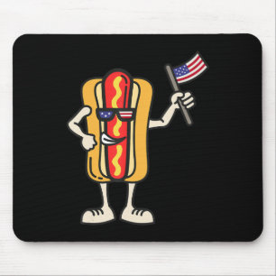 Hot Dog American Flag 4. Juli Patriotische GRILLEN Mousepad