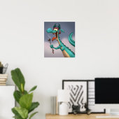 Hot Dog auf einem Stick Poster (Heimbüro)