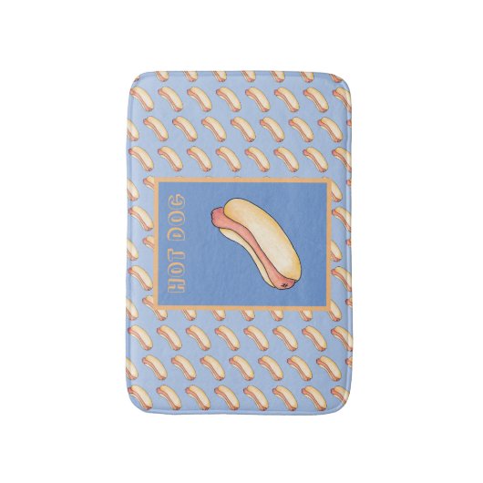 Hot Dog Badematte (Vorderseite Vertikal)