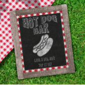 Hot Dog Bar I Do GRILLEN Party Signierung Poster