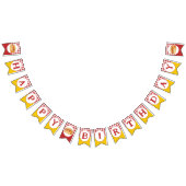Hot Dog Birthday Party Bunting Flags - Kids Cookou Wimpelkette (Alle)