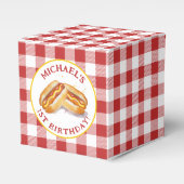 Hot Dog Birthday Party Fevor Box - Kinder GRILLEN Geschenkschachtel (Vorderseite)