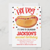 Hot Dog Birthday Party Invite Einladung (Vorderseite)