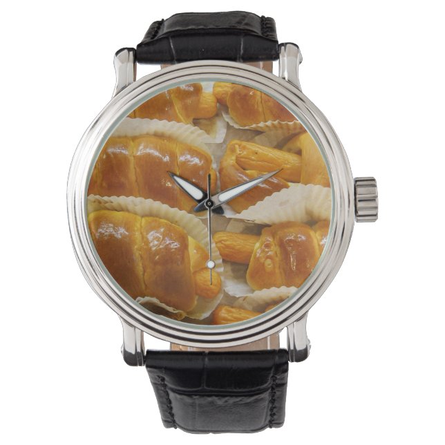 Hot Dog Cake ... Asiatische Nachspeise Armbanduhr (Vorderseite)