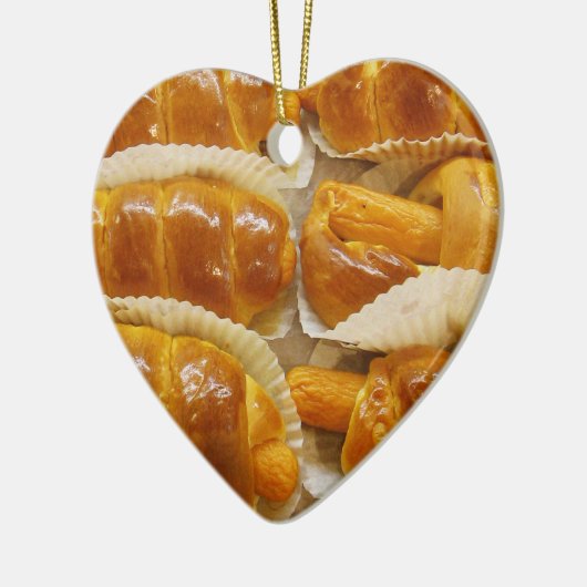 Hot Dog Cake ... Asiatische Nachspeise Keramikornament (Links)