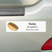 Hot Dog Cartoon Autoaufkleber (Auf Auto)