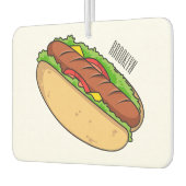 Hot Dog Cartoon Autolufterfrischer (Links)