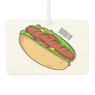 Hot Dog Cartoon Autolufterfrischer