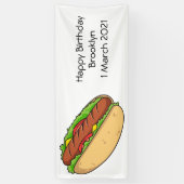 Hot Dog Cartoon Banner (Vertikal)