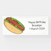 Hot Dog Cartoon Banner (Horizontal)