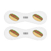 Hot Dog Cartoon Baseball (Paneele)