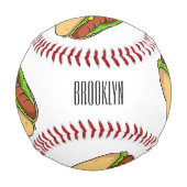 Hot Dog Cartoon Baseball (Rückseite)