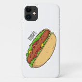 Hot Dog Cartoon Case-Mate iPhone Hülle (Rückseite)