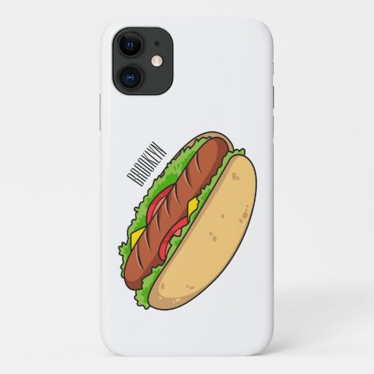Hot Dog Cartoon Case-Mate iPhone Hülle (Rückseite)