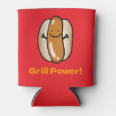 Hot Dog-Cartoon Dosenkühler (Vorderseite)