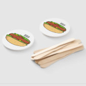 Hot Dog Cartoon Fächer (Non-assembled)