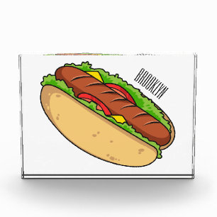 Hot Dog Cartoon Fotoblock