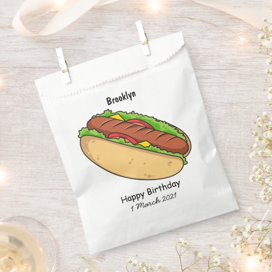 Hot Dog Cartoon Geschenktütchen (Ausgeschnitten)