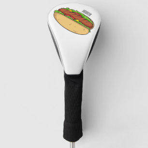 Hot Dog Cartoon Golf Headcover