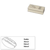 Hot Dog Cartoon Gummistempel (Stempel)