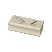 Hot Dog Cartoon Gummistempel (Stempel)
