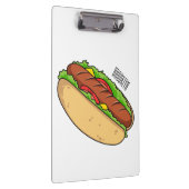 Hot Dog Cartoon Klemmbrett (Rechts)