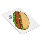 Hot Dog Cartoon Magnet (Rechte Seite)