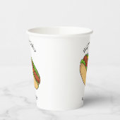Hot Dog Cartoon Pappbecher (Links)