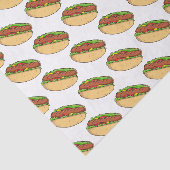 Hot Dog Cartoon Seidenpapier (Ausschnitt)