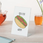 Hot Dog Cartoon Sockelschild (In SItu)