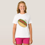 Hot Dog Cartoon T-Shirt (Vorne ganz)