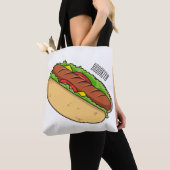 Hot Dog Cartoon Tasche (Von Nahem)