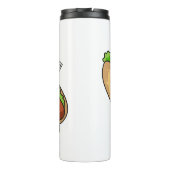 Hot Dog Cartoon Thermosbecher (Rückseite)