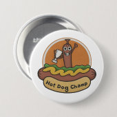 Hot Dog Champ Button (Vorne & Hinten)
