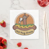 Hot Dog Champ Serviette (Beispiel)