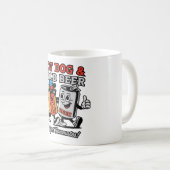 Hot Dog & Cold Beer Kaffeetasse (VorderseiteRechts)
