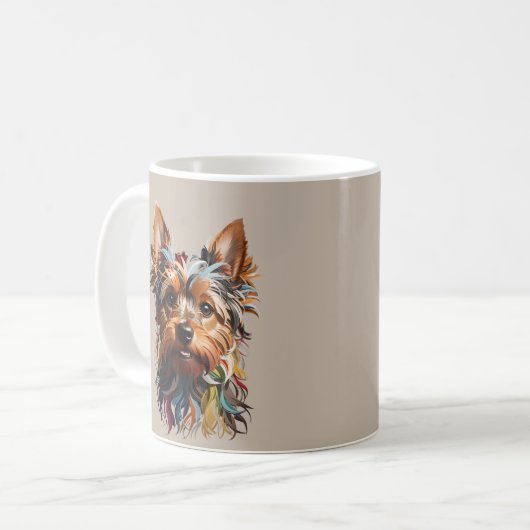 Hot Dog Combo Fun Design für Dog Coffee Lov Kaffeetasse (Vorderseite Links)