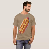 Hot Dog Cool Fastfood Logo T-Shirt (Vorne ganz)