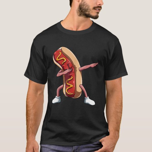 Hot Dog Dab Hot Dog liebt nationale Hot Do T-Shirt (Vorderseite)