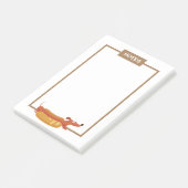 Hot Dog Dachshund Post-It Notizen (angewinkelt)